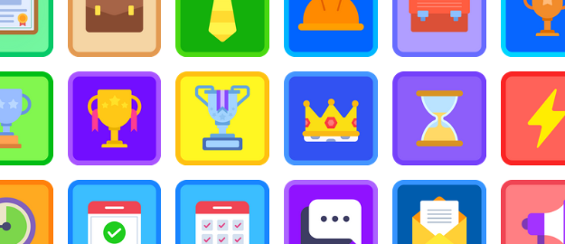 Screenshot of some available achievement badges